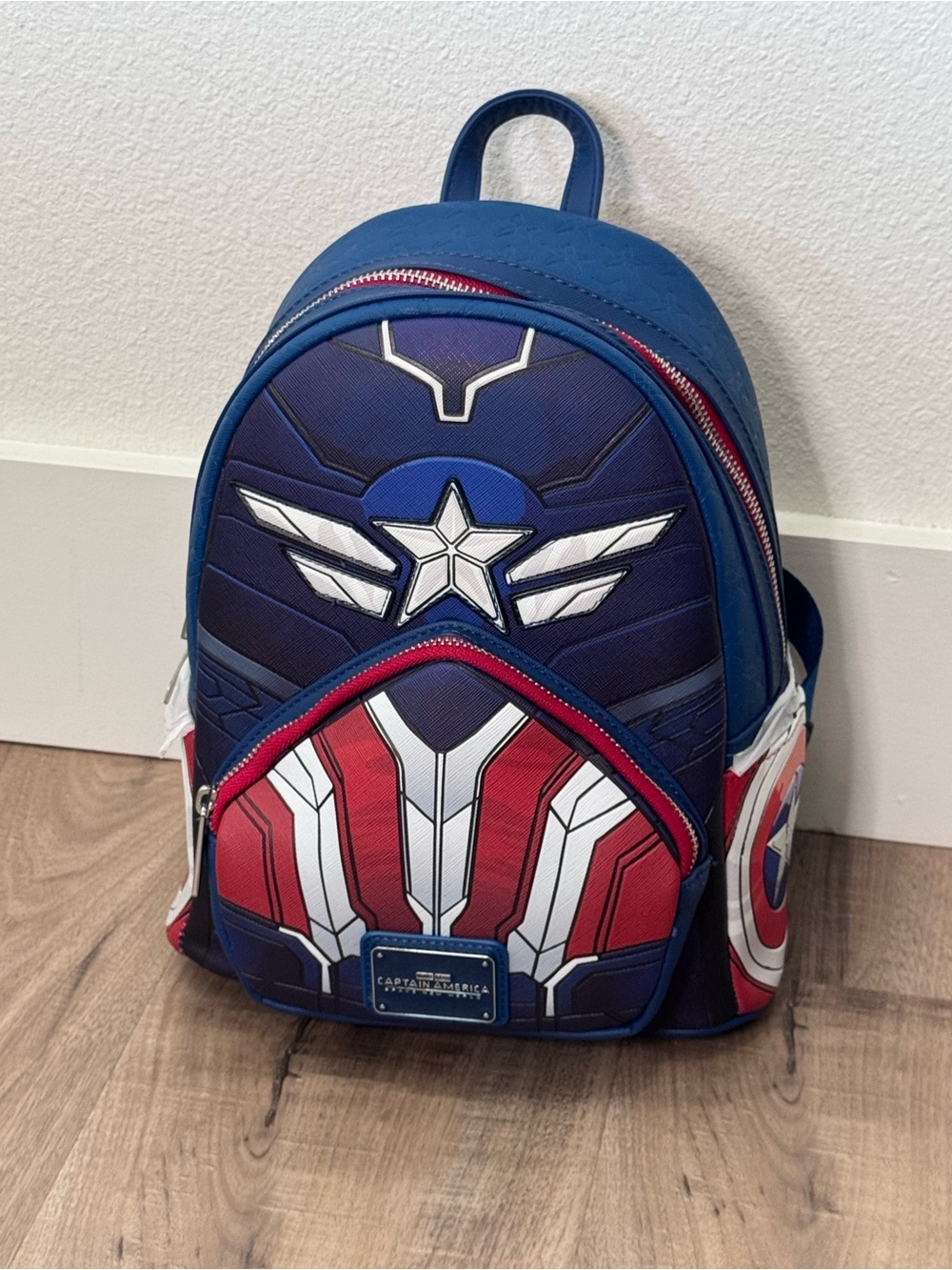 Loungefly Captain America Brave New World Sam Wilson Cosplay Mini Backpack